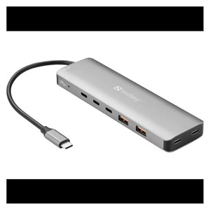 Sandberg USB-C to 5xUSB-C+2xUSB-A 100W priklopna postaja