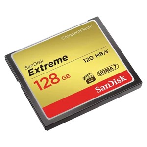 SanDisk 128GB Extreme CompactFlash card UDMA 7 VPG-20 memory card