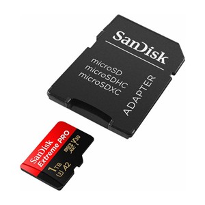 SanDisk 1TB Extreme PRO microSDXC UHS-I memory card with adapter