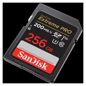 SanDisk 256 GB Extreme PRO SDXC UHS-I memory card