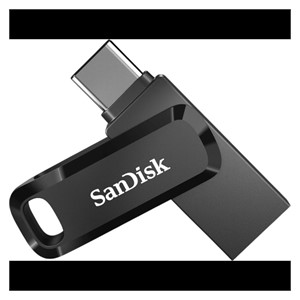 SanDisk 256GB Ultra Dual Drive Go USB-C /A 3.2 USB flash drive (black)