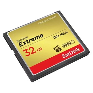 SanDisk 32GB Extreme CompactFlash card UDMA 7 VPG-20 memory card