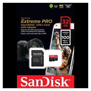 SanDisk 32GB Extreme Pro Micro SDHC A1 Class10 V30 UHS-I U3 memory card