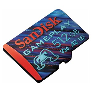 SanDisk 512 GB GamePlay microSD memory card for mobile and console gaming