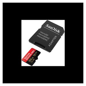 SanDisk 512GB Extreme PRO microSDXC UHS-I memory card with adapter