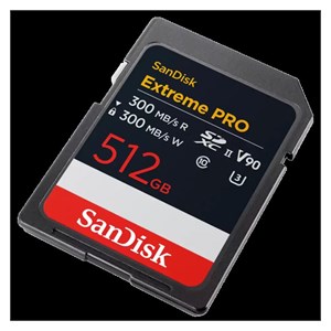 SanDisk 512GB Extreme PRO SD UHS-II V90 memory card