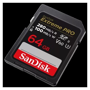 SanDisk 64 GB Extreme PRO SDXC UHS-II Memory Card