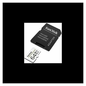 SanDisk 64GB High Endurance microSD Class 10 U3 V30 memory card with adapter