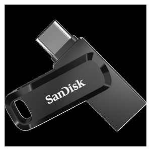 SanDisk 64GB Ultra Dual Drive Go USB-C /A 3.2 USB Flash Drive (Black)