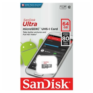 SanDisk 64GB Ultra microSDXC 100MB /s Class 10 UHS-I