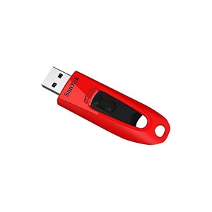 SanDisk 64GB Ultra USB 3.0 flash drive - red