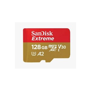 SanDisk Extreme microSDXC 128GB for Action Cams and Drones + SD Adapter 190MB /s &amp; 90MB /s A2 C10 V30