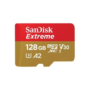 SanDisk Extreme microSDXC 128GB + SD Adapter 190MB /s &amp; 90MB /s A2 C10 V30 UHS-I U3
