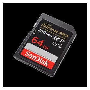 SANDISK EXTREME PRO 64GB SD, 200MB /s