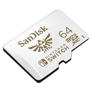 SanDisk microSDXC for Nintendo Switch 64GB, up to 100MB /s read, 60MB /s write, U3, C10, A1, UHS-1