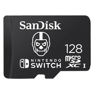 SanDisk Nintendo MicroSD UHS I Card - Fortnite Edition, Skull Trooper, 128GB