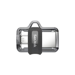 SanDisk Ultra Dual m3.0 USB flash drive 32 GB USB Type-A / Micro-USB 3.2 Gen 1 (3.1 Gen 1) Black, Silver, Transparent 5