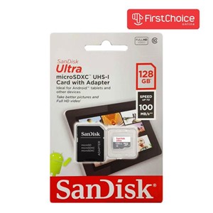SanDisk Ultra microSDXC 128GB + SD Adapter 100MB /s Class 10 UHS-I