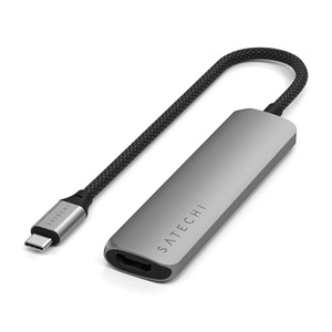 Satechi ST-P4SM interface hub USB Type-C 10000 Mbit /s Grey