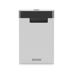 Savio 2.5 External HDD /SSD enclosure, USB 3.0, transparent, AK-66
