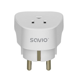 SAVIO AP-01 Travel Adapter, US socket – EU plug