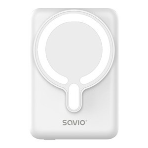 Savio BA-13 power bank 10000 mAh Wireless charging White