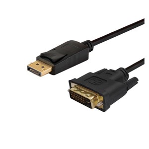 Savio CL-106 video cable adapter 1.8 m DisplayPort DVI Black