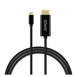 SAVIO CL-191 USB-C to HDMI Cable, 30Hz, 2m, plastic