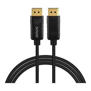 Savio CL-205 DisplayPort cable 2 m Black