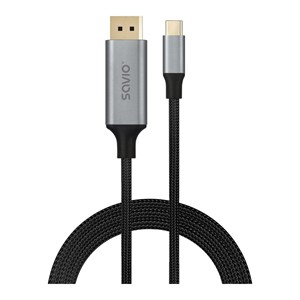 Savio CL-208 USB cable USB 3.2 Gen 1 (3.1 Gen 1) 2 m USB C Black, Grey