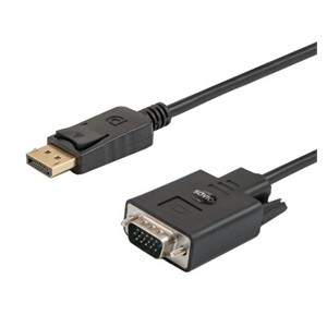 SAVIO DisplayPort (M) – VGA (M) Cable 1.8m CL-92 1.8m VGA (D-Sub) Black