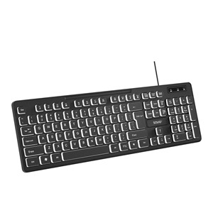 Savio KB-04 keyboard Home /Office USB QWERTY UK International Black