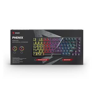 SAVIO PHENIX Wireless mechanical keyboard, Gateron Yellow Pro, Pudding 5