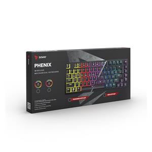 SAVIO PHENIX Wireless mechanical keyboard, Gateron Yellow Pro, Pudding 6