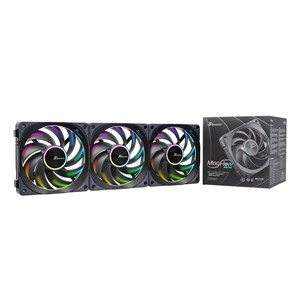 Seasonic MagFlow ARGB Computer case Fan 12 cm Black 3 pc(s)