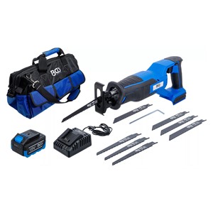 BGS Set akumulatorskih sabljastih pila | bez četkica | 18 V | s akumulatorom i brzo punjačem