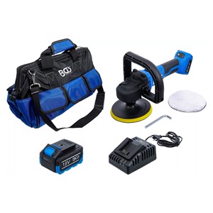 BGS Set akumulatorskih strojeva za poliranje i brušenje | bez četkica | 18 V | s akumulatorom i brzo punjačem