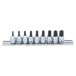 BGS Set bit umetaka | 6,3 mm (1 /4) | TS-profil (za Torx Plus) s provrtom | 9-dijelni