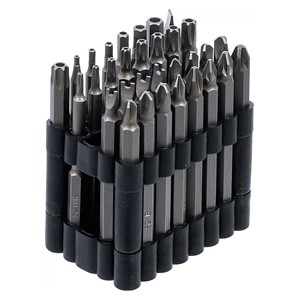 BGS Set bitova | dugi | vanjski šesterokutni pogon 6,3 mm (1 /4) | različiti profili l | 32-dijelni