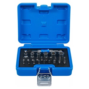 BGS Set bitova i utičnih ključeva | vanjski šesterokutni pogon 6,3 mm (1 /4) | 2-u-1 | 26-dijelni