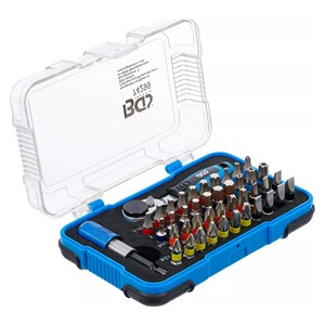 BGS Set bitova označenih bojom | s ustavljačkim ključem za bitove | vanjski šesterokutni pogon 6,3 mm (1 /4) | 43-dijelni