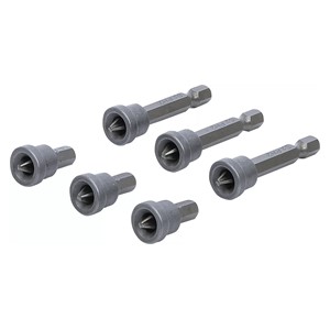 BGS Set bitova s graničnikom dubine | za gipsano-kartonske ploče | vanjski šesterokutni pogon 6,3 mm (1 /4) | križni prorez PH2 | 6-dijelni