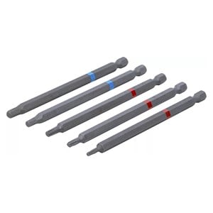 BGS Set bitova | vanjski šesterokutni pogon 6,3 mm (1 /4) | unutarnji šesterokut, T-profil (za Torx) | duljina 110 mm | 5-dijelni