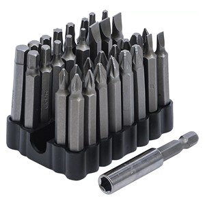 BGS Set bitova za sigurnosne vijke | vanjski šesterokutni pogon 6,3 mm (1 /4) | 33-dijelni