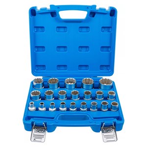 Set dvanaesterokutnih umetaka za utični ključ | 12,5 mm (1 /2) | 8 - 36 mm | 21-dijelni