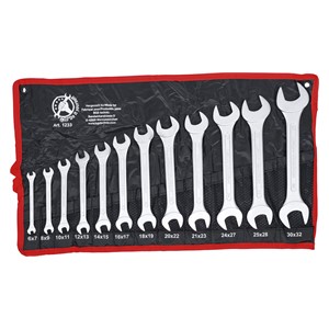 BGS Set dvostrukih viličastih ključeva | 6 x 7 - 30 x 32 mm | 12-dijelni