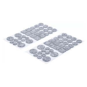 BGS Set jastučića od filca | sivi | 64-dijelni