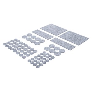 BGS Set jastučića od filca | sivi | 80-dijelni