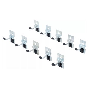 BGS Set jednostrukih kuka | 40 mm | za sustav zidnih ormara | 10-dijelni