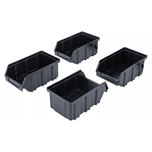 BGS Set kutija za skladištenje | s ovjesnom šipkom | za sustav zidnih ormara | 4-dijelni